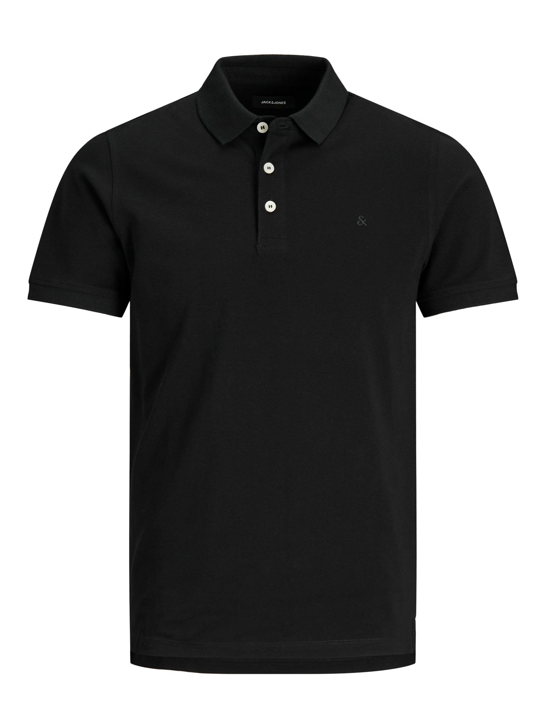 JACK & JONES Jjepaulos Polo Ss Noos Jnr, czarny, 164