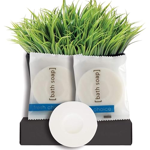 Fresh Choice Jabón de hotel a granel, jabones de barra envueltos individualmente, artículos de tocador de tamaño mini de prueba, jabón de manos