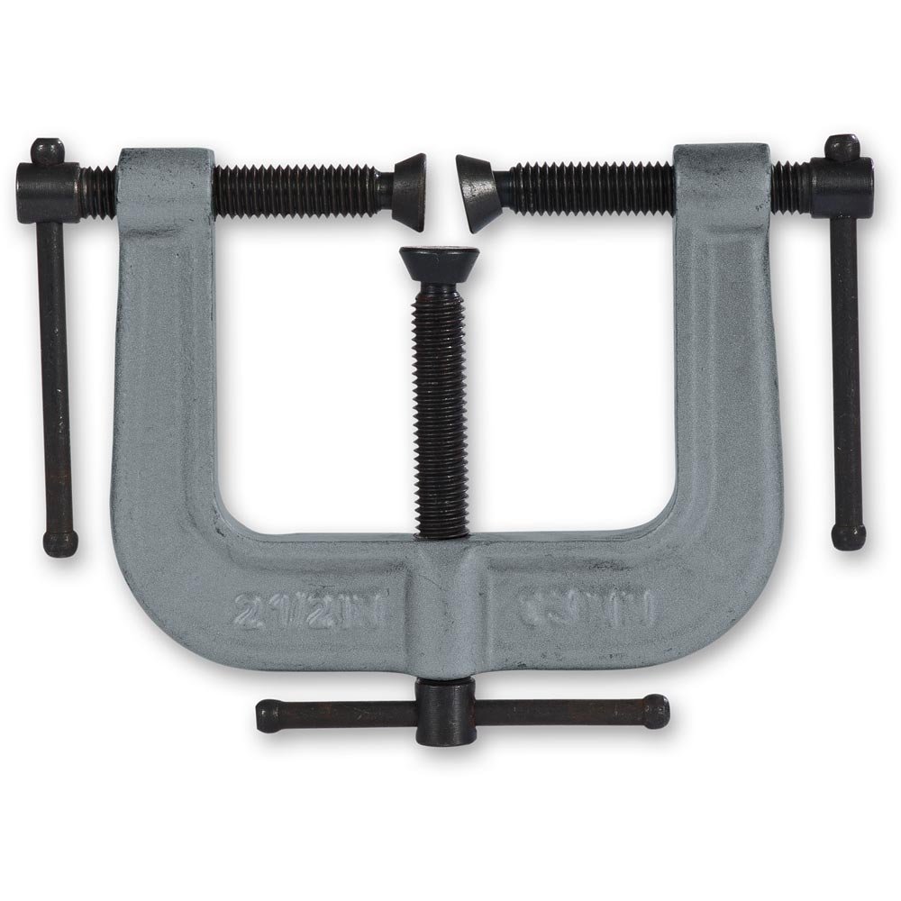 Axminster Trade Clamps Grey Edging G Clamp - 60 X 50Mm
