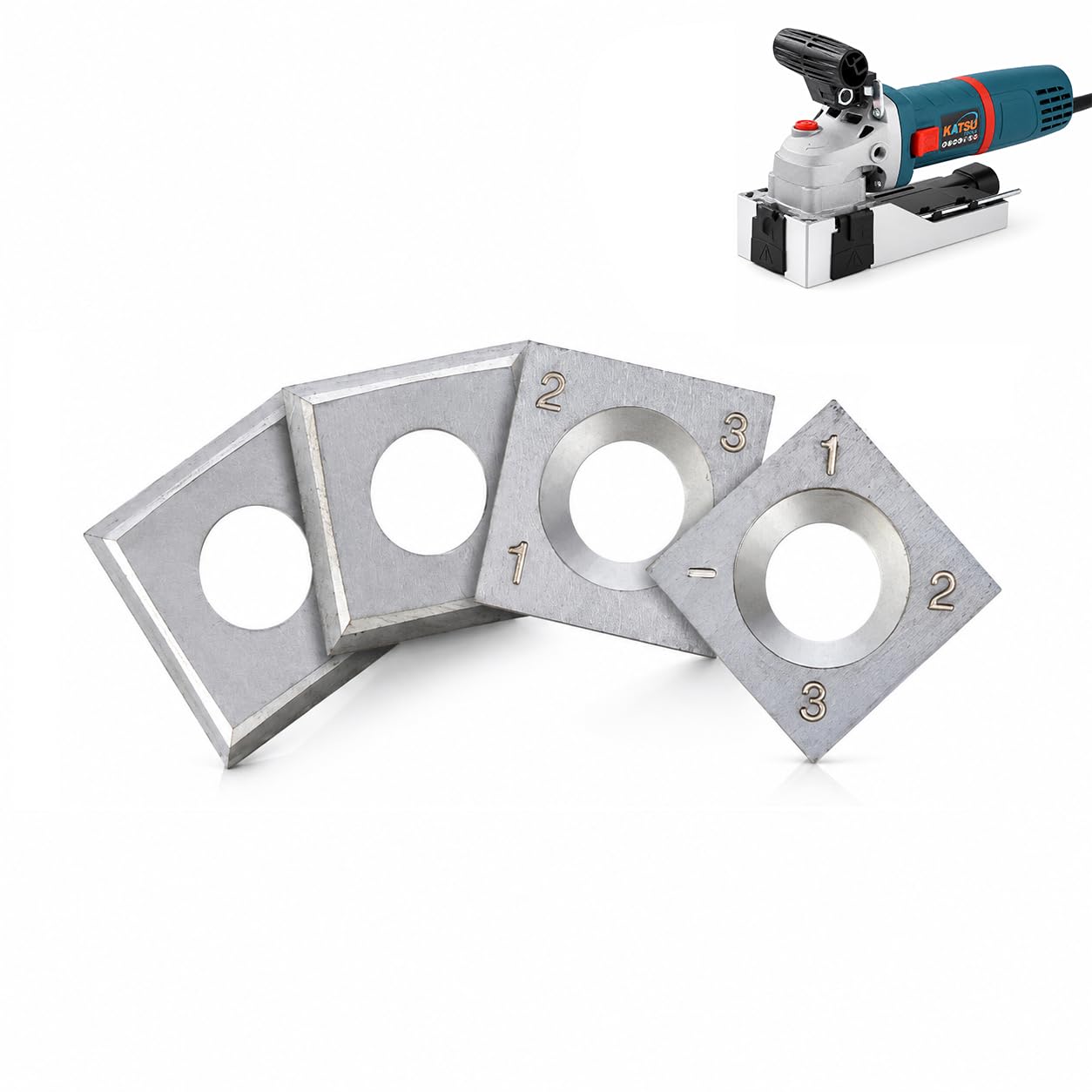 KATSU Tools 4 Pieces Reversible Carbide Blades Replacement for 720W 101713 Electric Paint Remover Stripper