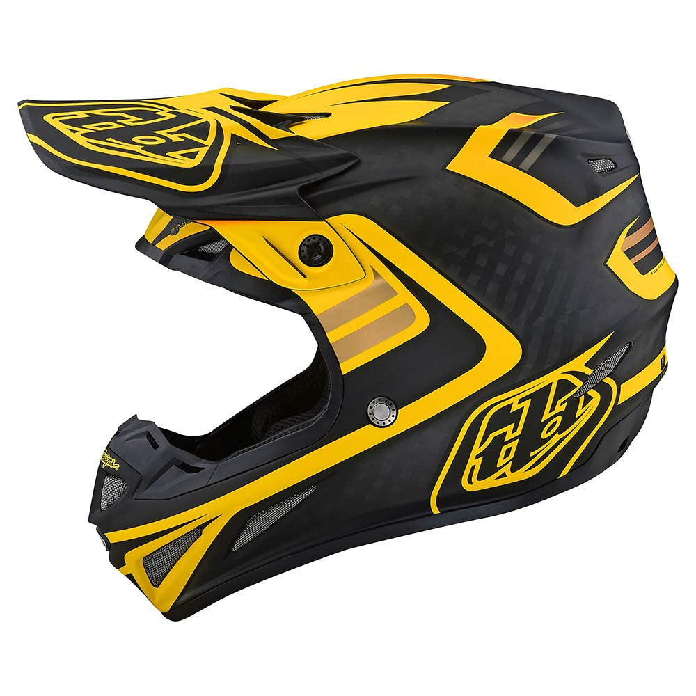 Amazon.com: Troy Lee Designs - SE4 Carbon; Flash Black/Yellow SM