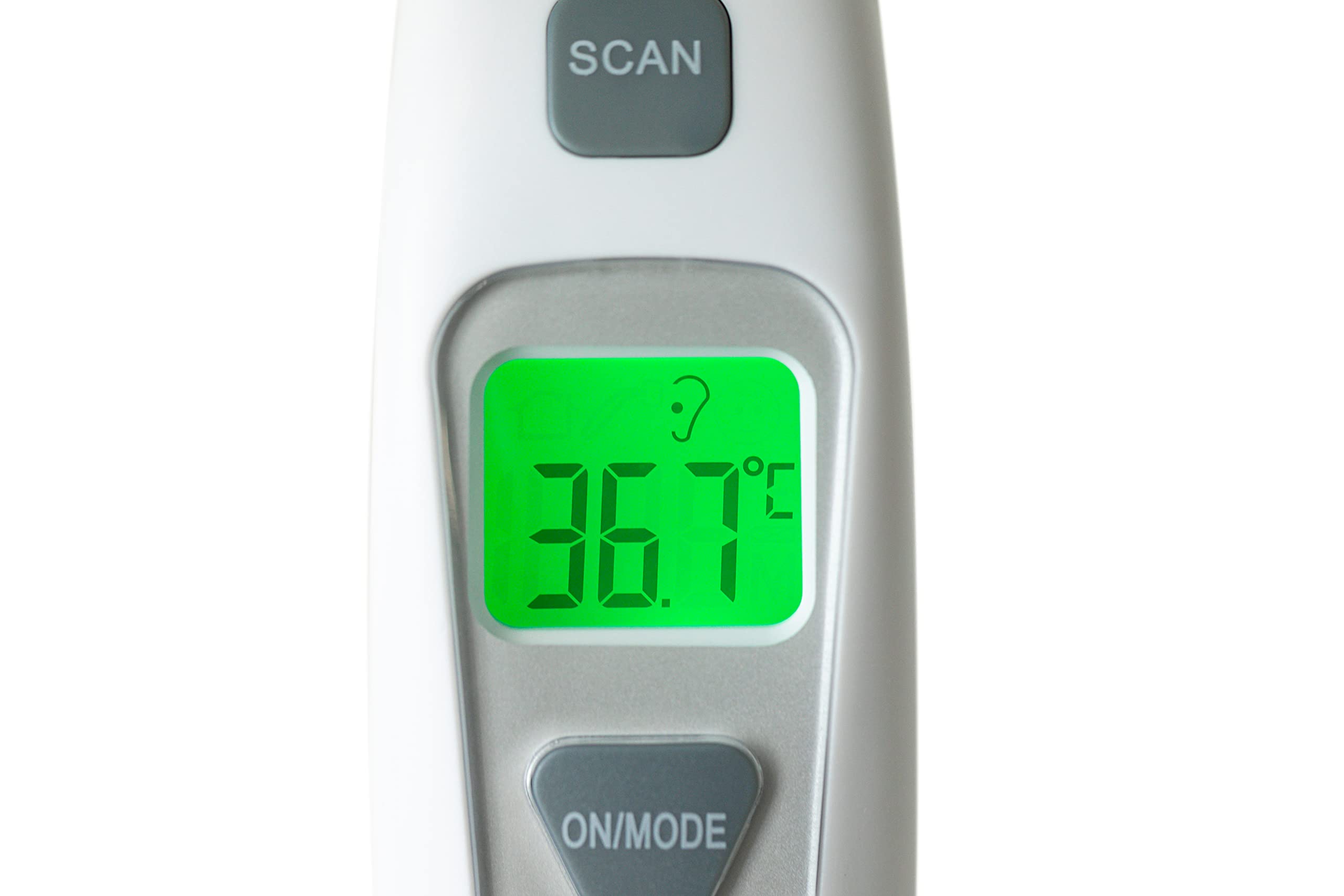 SPENGLER Tempo Duo II, termometro a infrarossi frontale e auricolare, per presa di temperatura veloce e affidabile, ultra preciso, versatile, performante, schermo retroilluminato in 3 colori