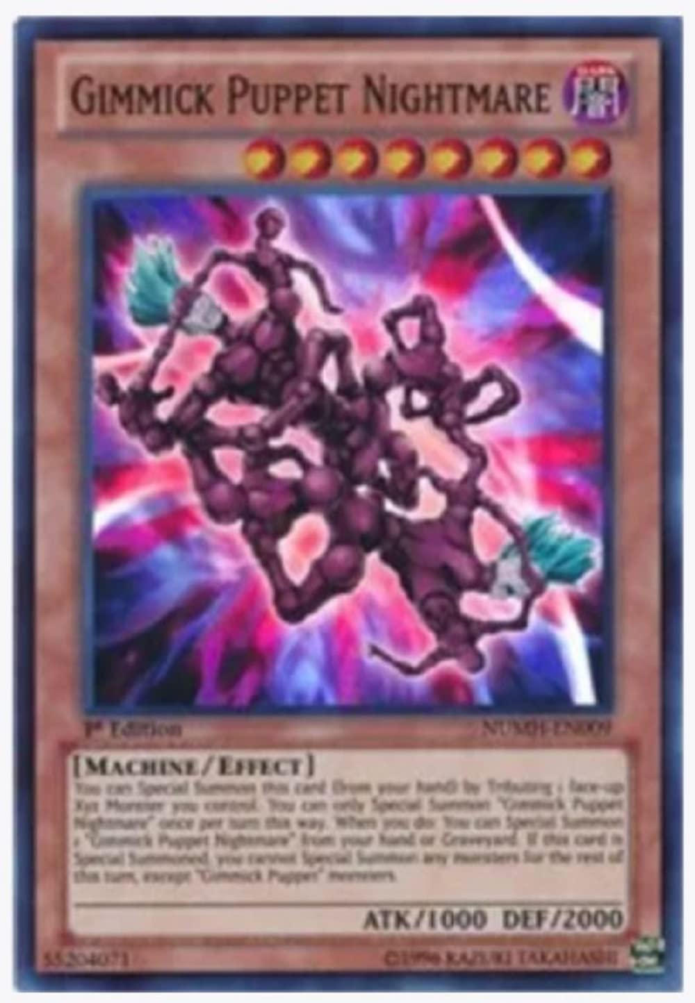 yugioh - Gimmick Puppet Nightmare NUMH-EN009 1st Edition Super Rare