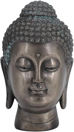 Decoración de Buda estatua de cabeza de Buda estatua de Buda decoración de Buda de resina natural estatuas de meditación decoraciones zen para yoga