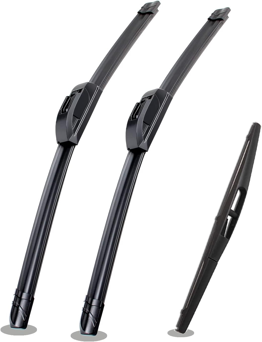 Replacement for Honda Fit 2009-2020 Silent Wipers - FIOSLPINS Front and Rear Windshield Wipers 28"/14"+14" Full Blade Set (3 Pack)