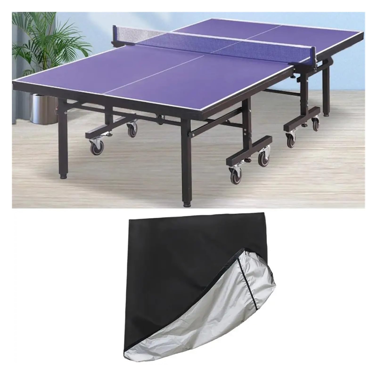 Abdeckplane für Tischtennisplatte Tennistisch-Abdeckung, wasserdicht, for Ping-Pong-Tische, Terrassen-Aufbewahrungsschutz