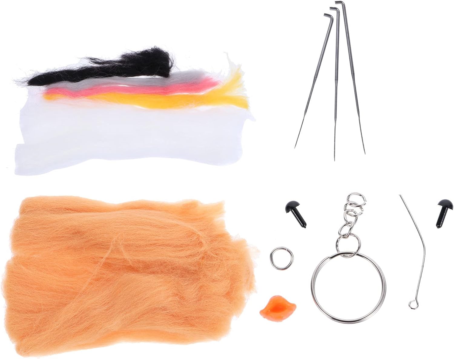 FOMIYES Wool Roving Kit Felt Needle Kit Beginner's Felting Sets for Boys and Girls