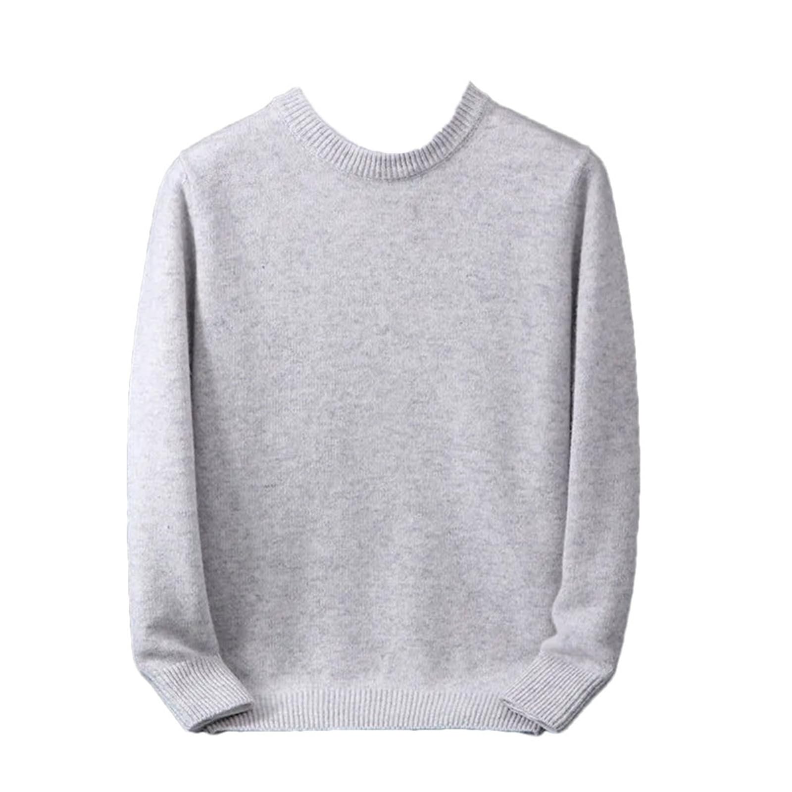 Pull en cachemire col rond pour homme coupe ample décontractée - 6