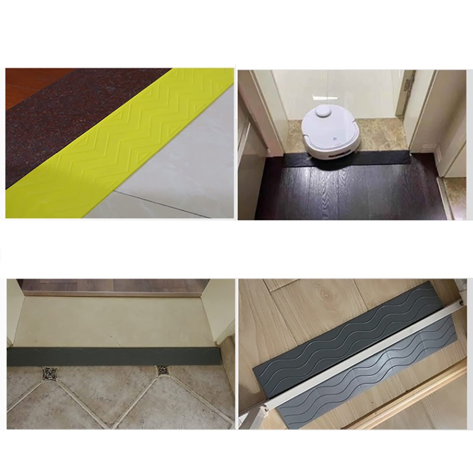 Non-Slip Wheelchair Ramp,Portable Threshold Ramp for Indoor or Outdoor,Bathroom,Doorways,Supermarkets Entrance,Garage Entrance PP Plastic Material (Color : Black, Size : 39x7.8x3.5in)