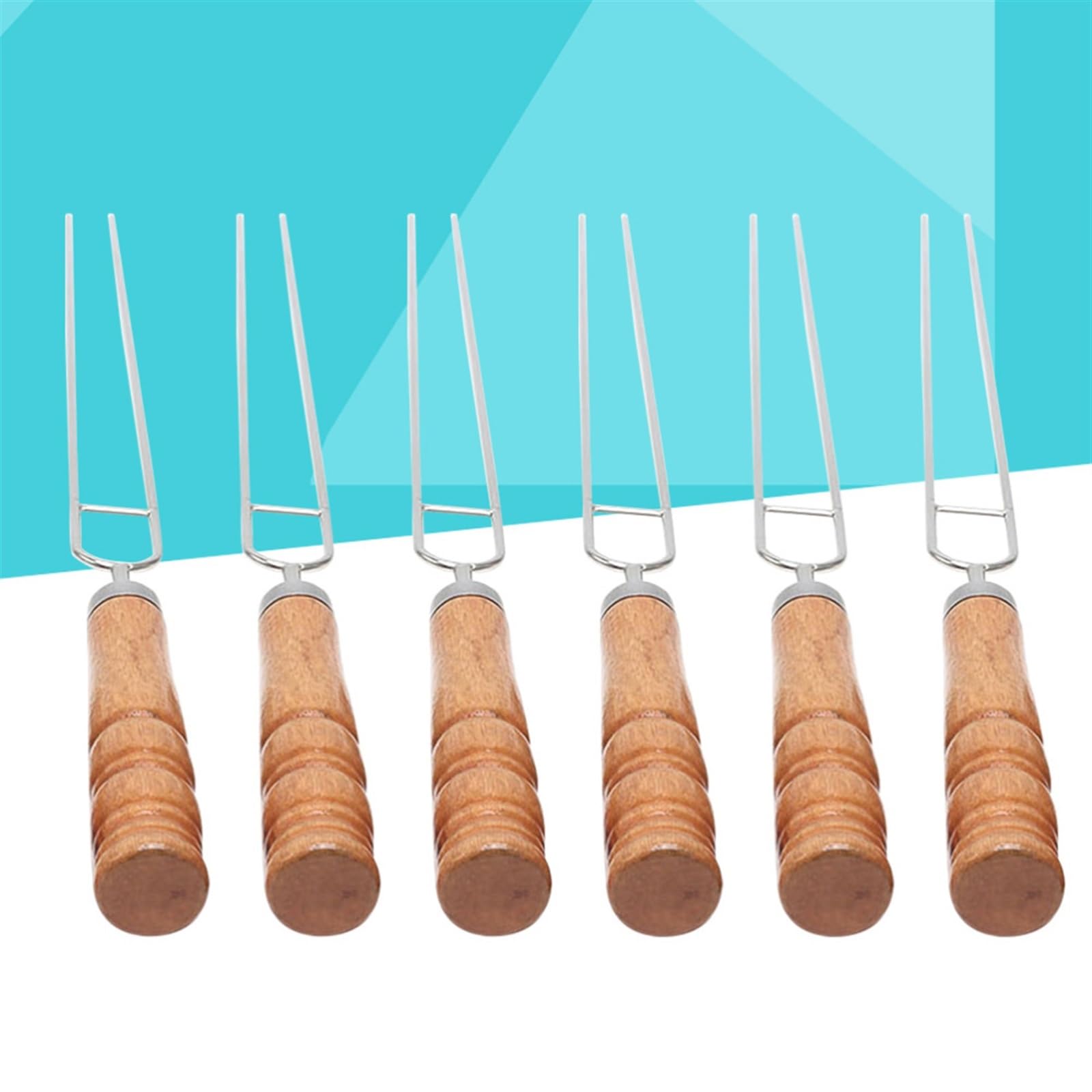 Brochetas para Kebab, Brochetas de Kebab, 3/6 Uds., Palo for Asar Barbacoa 4 Puntas, Herramientas for al Aire Libre Acero Inoxidable(6pcs)