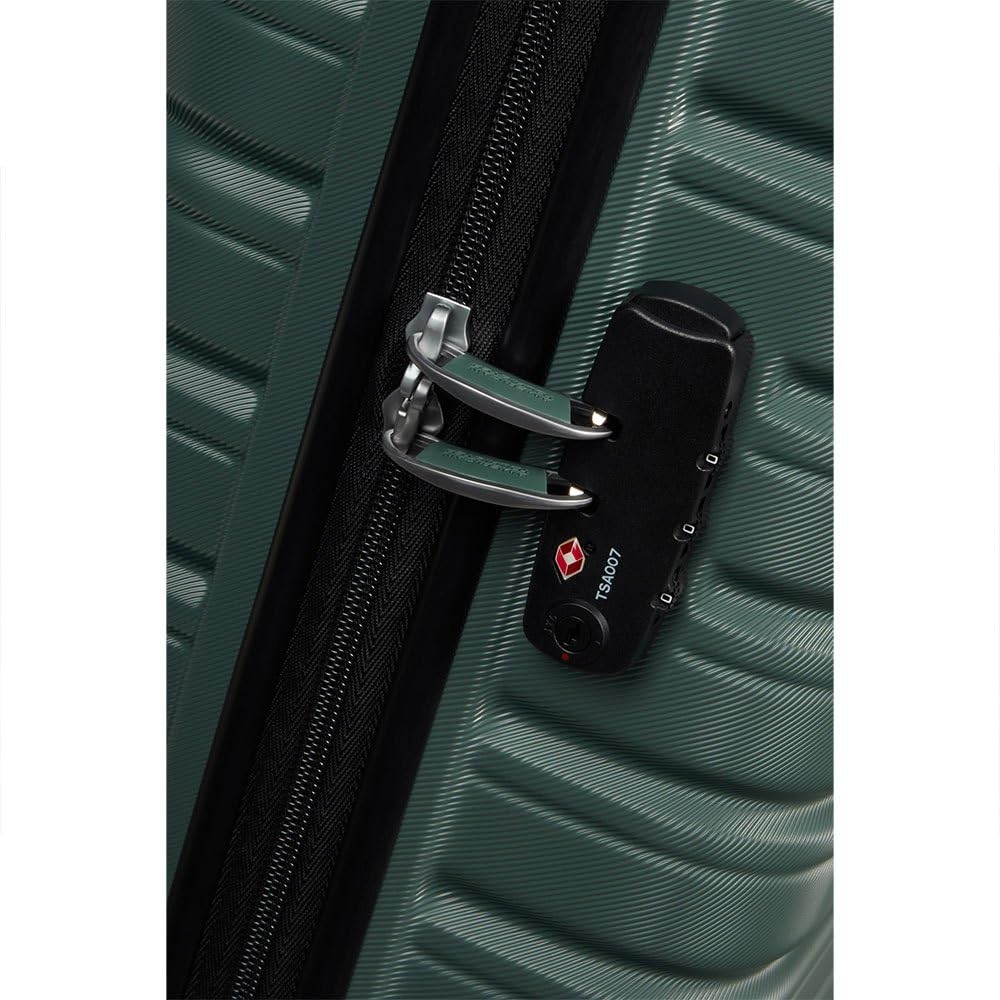 American Tourister Flashline - Spinner S, Equipaje Manual, 55 cm, 34 L, Verde (Bosque Oscuro)