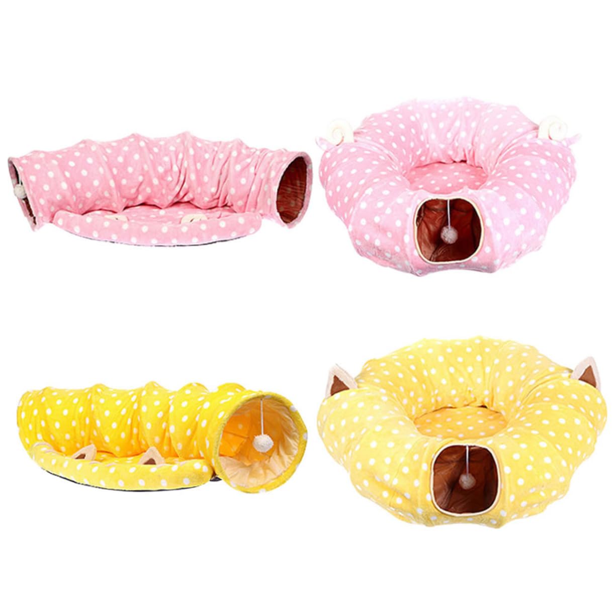 Beavorty Tube de Chat Chaton Tube Jouets pour Chats pour Lapins Jouets éducatifs Tunnel pour Chat Jouets d'éveil Tunnel de Chat Jouet Tunnel Chaton Pliable lit de Chat
