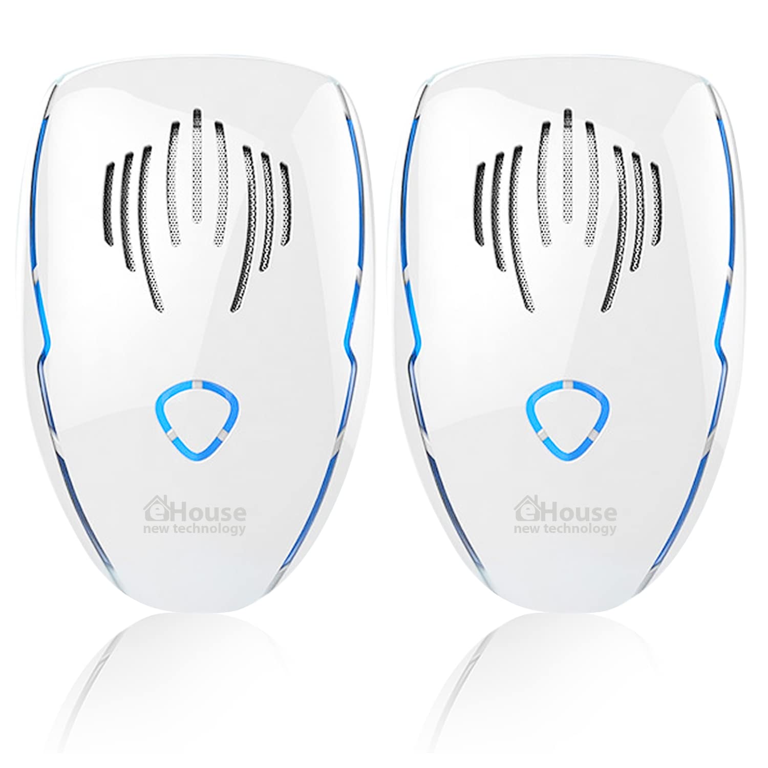 Ultrasonic Pest Repeller - (2 Pack) DC-9015 - Electronic Plug in Best Repellent - Pest Control - Get Rid of - Rodents Squirrels Mice Rats Insects - ...