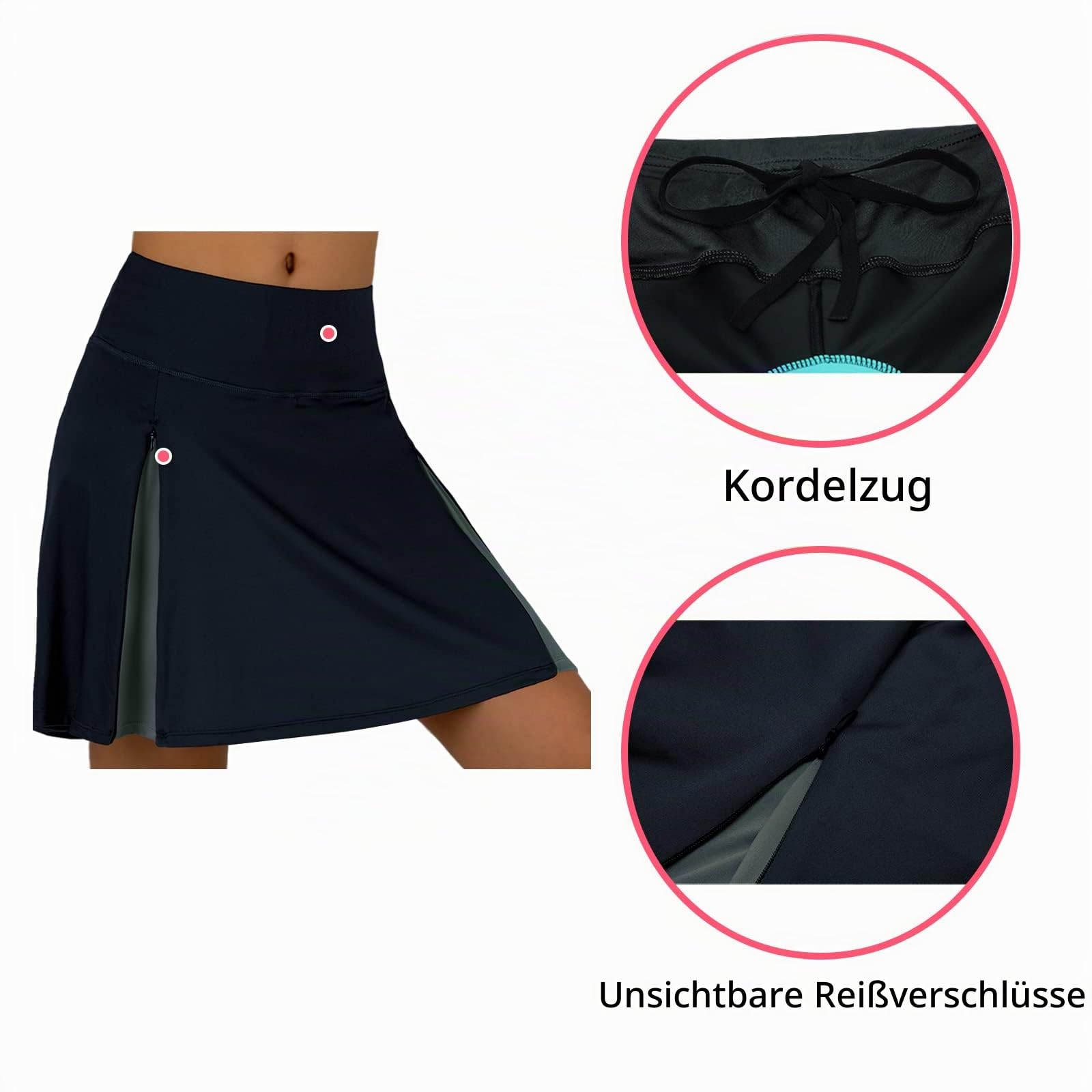 beroy Radlerhose für Damen, 3D-Gel, gepolstert, mit Taschen, für den Innenbereich, Radsport