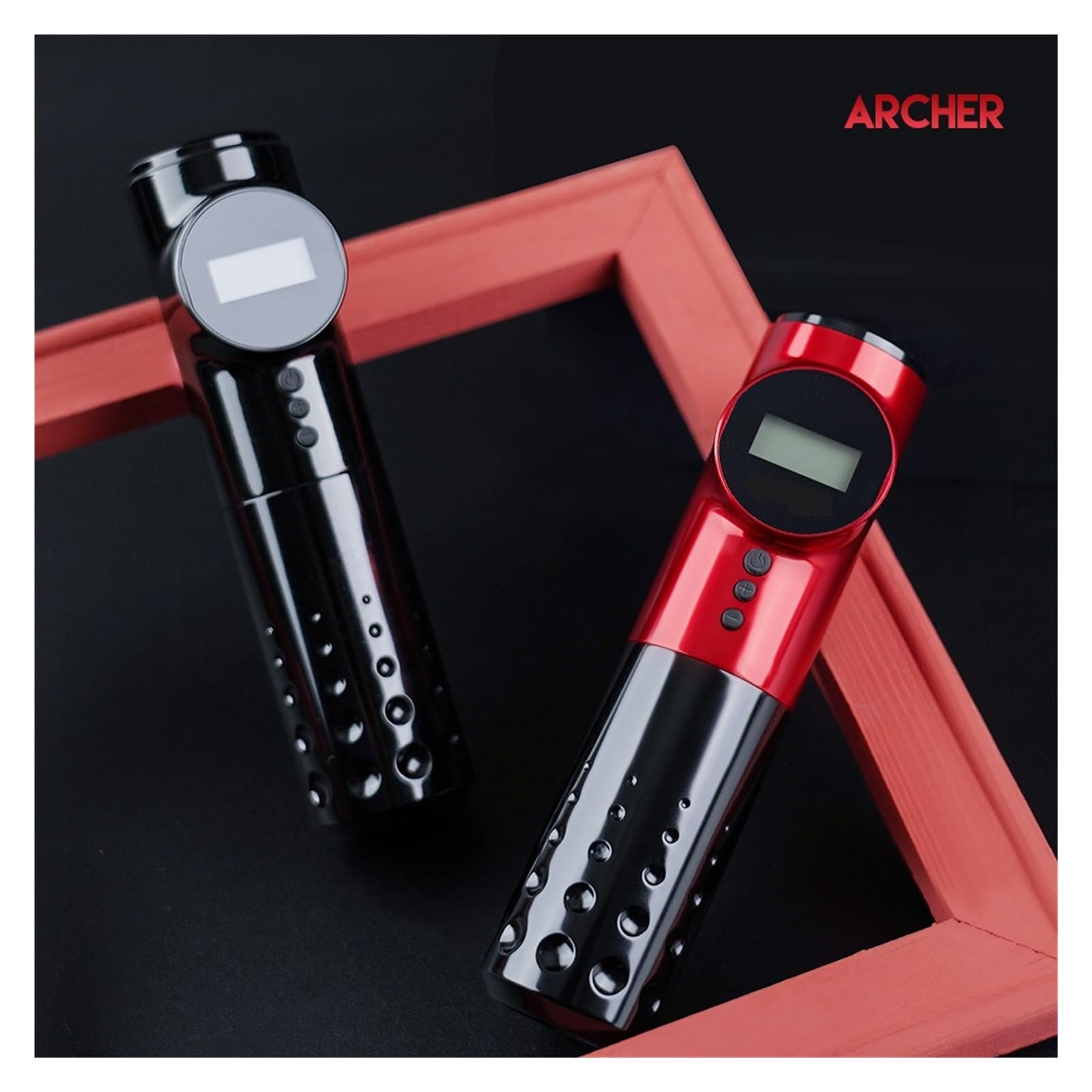 Macchina For Trucco Permanente Con Display A LED For Penna Rotativa For A Batteria Senza Fili For Tatuatore Operazioni Tatuaggio Semplici Fluide(Mast Lancer-Black)