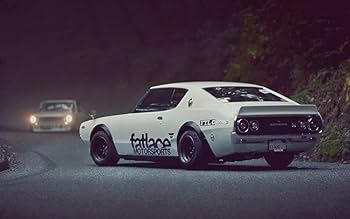 DAIYA／スカイライン・ケンメリ2000GT。ブリキカー【紙シール付き】。 Amazon.co.jp: 絵画風 壁紙ポスター （はがせるシール式） 日産