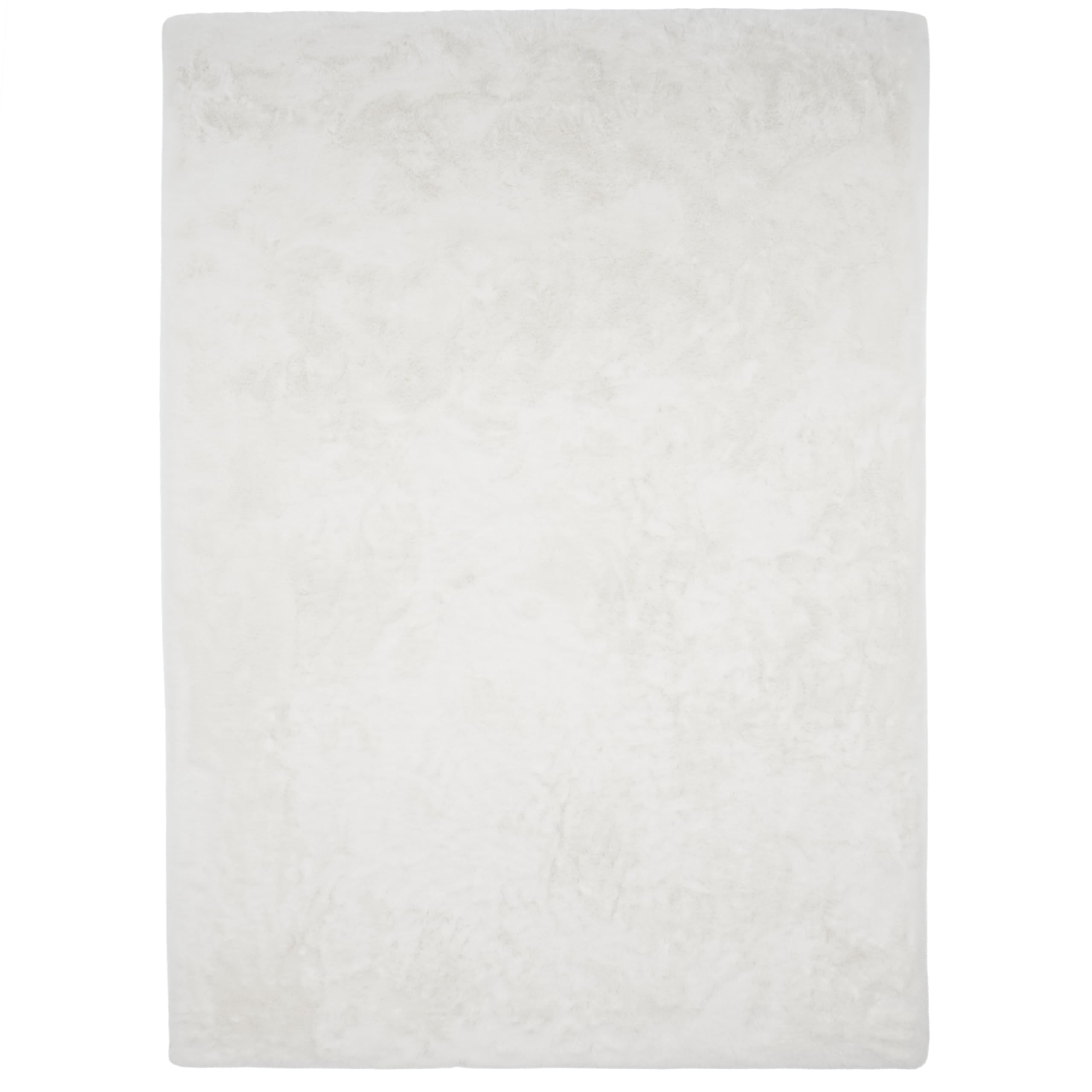 Cloud Fellteppich 80x150 Ivory weiß Creme Teppich Supersoft 39 mm Höhe Soft weich Hasenfell Imitat beige braun Wohnzimmerteppich Kinderzimmerteppich Küchenteppich Flurteppich