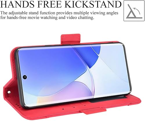 Miniatura 3 de Funda Honor 50 5G, funda Huawei Nova 9, protección magnética de cuerpo completo, a prueba de golpes, funda de piel tipo cartera con tarjetero para