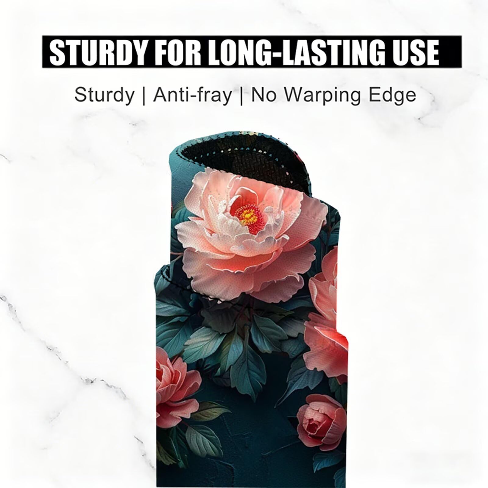 Rosa Alfombrilla Ratón XXL 150x80 cm Mouse Pad Grande Gaming Planta Alfombrilla Escritorio Antideslizante, Protector de Mesa para Ordenador y Teclado, Bordes Cosidos, Accesorios Oficina, Regalo W6-357