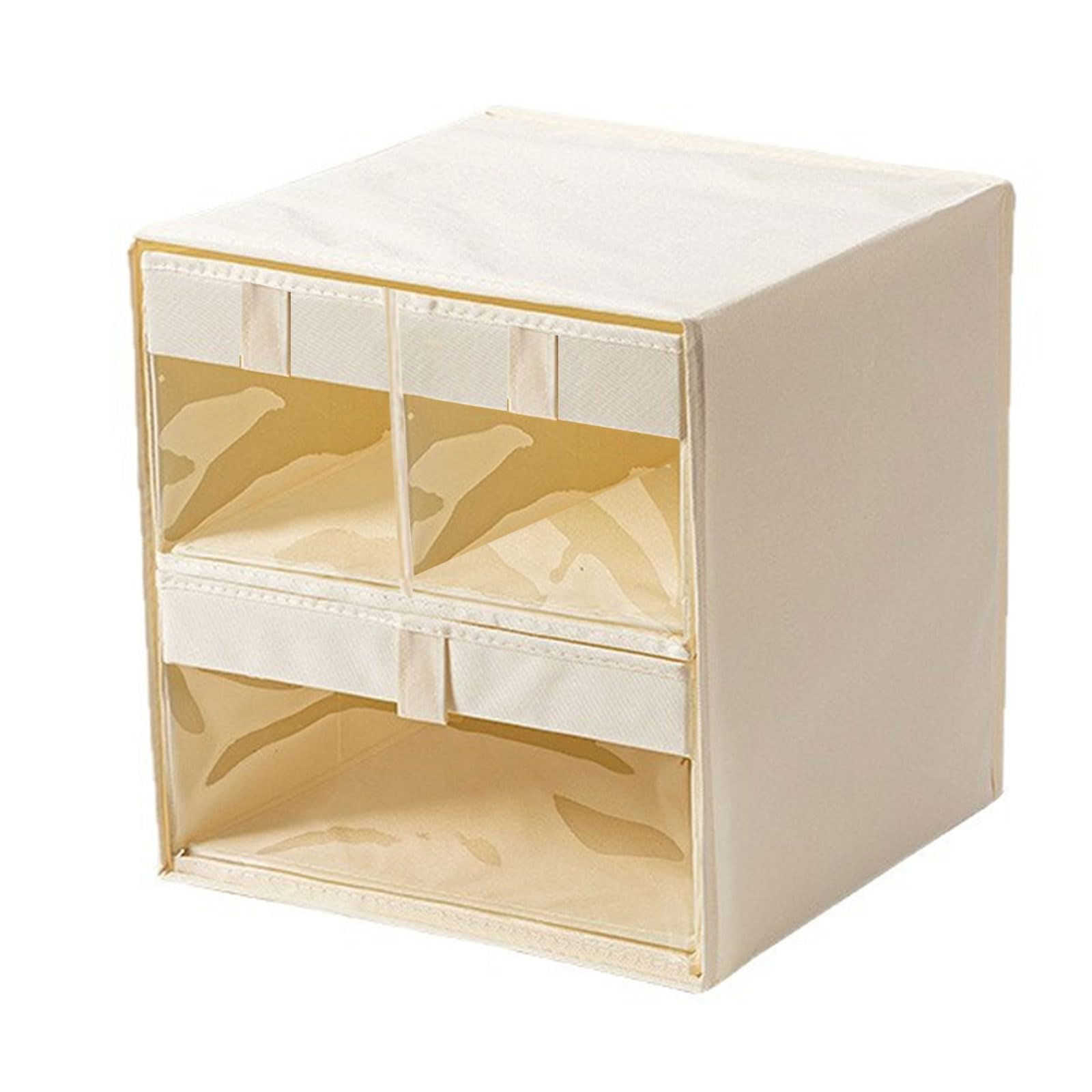 Woedpez Space Saving Closet Organizers Box Foldable for Clothes Underwear Sock Storage Solution Foldable Storage Organizers