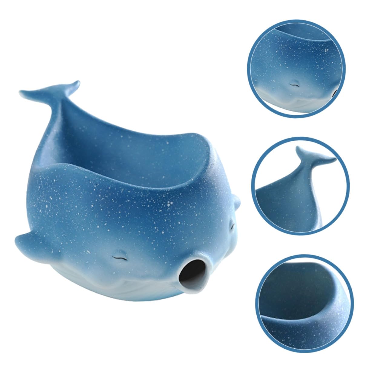 WOONEKY Portasapone in Ceramica con Scarico Vassoio Porta Sapone Drenante per Bagno e Cucina Supporto Multiuso per Sapone e Accessori Design Carino e Facile da Pulire
