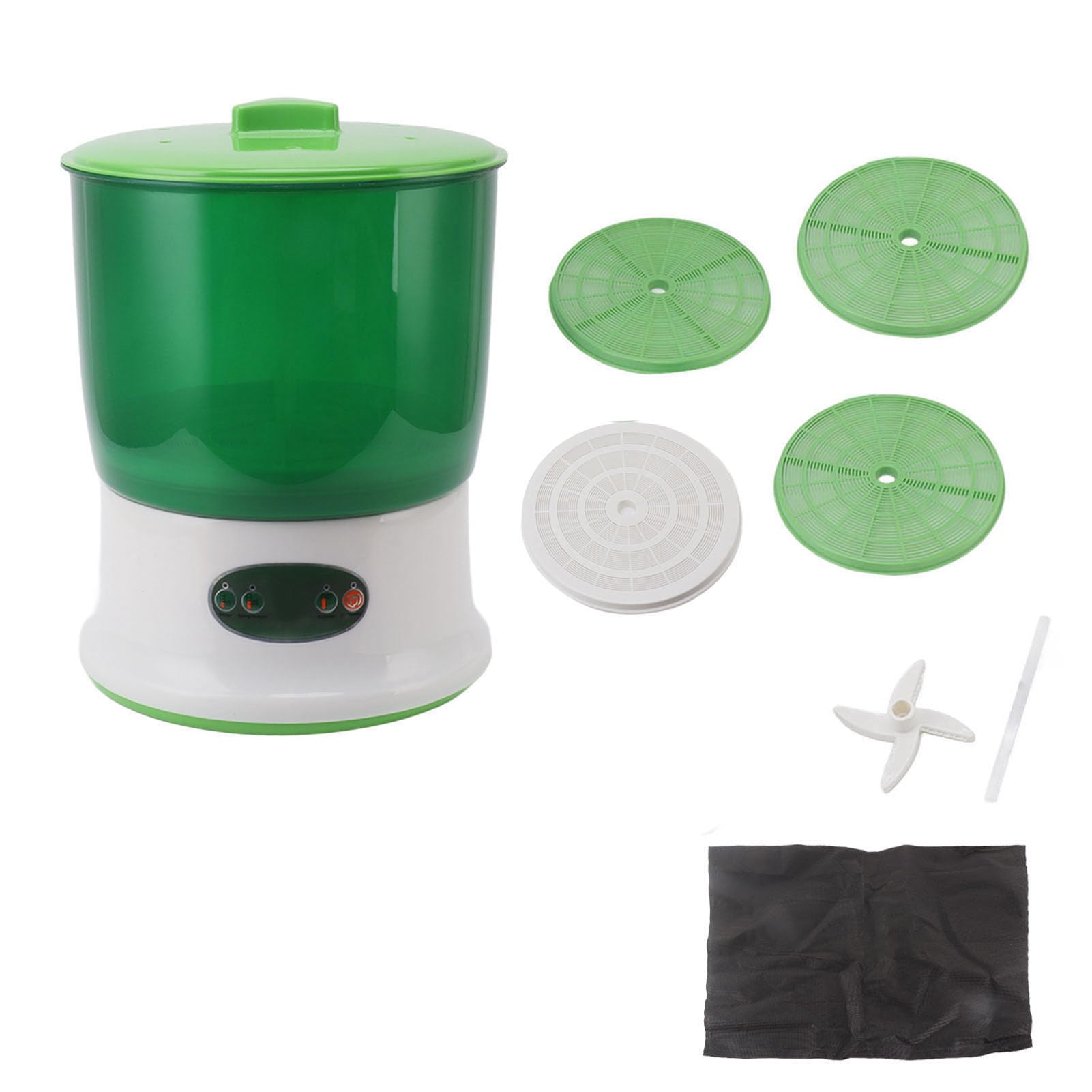 CHICIRIS Kit de Germination de Graines de Germe de Croutes de Haricot Grande capacité 8W de Large Gamme d'utilisations (Plug UE 220V)