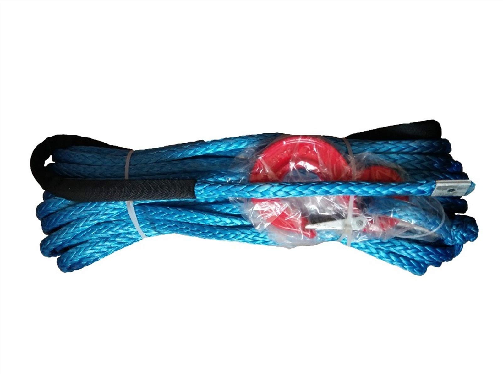 Mthckxjbsuz Blu Winch Rope, 1/2" X 100' 12Mm*30M Offroad Winch Rope With Hook For Accessaries,Winch 12Mm,Cable