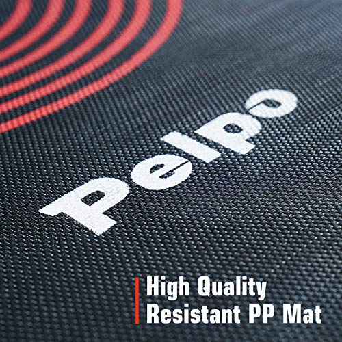 pelpo 38\" Folding Mini Trampoline, Fitness Rebounder with Safety Pad, Exercise Bounce for Adults Indoor/Outdoor Workout Max Load 330lb, Black - Thumbnail 6