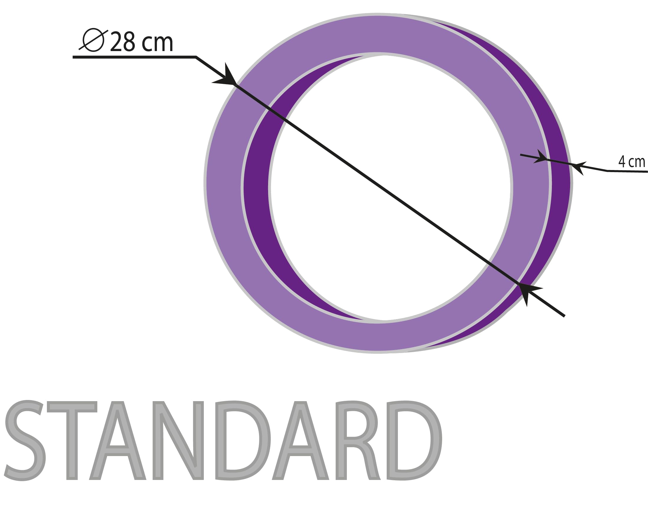 Puller Standard, 2 unidades, anillos de juego, dispositivo de fitness para perros, juguete interactivo para perros, juguetes acuáticos, juguetes de lanzamiento, 28 x 4 cm