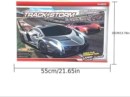 Miniatura 2 de El juego de autos de carreras eléctricos para niños incluye 2 autos de carreras a control remoto, 2 adecuados para la interacción entre padres e