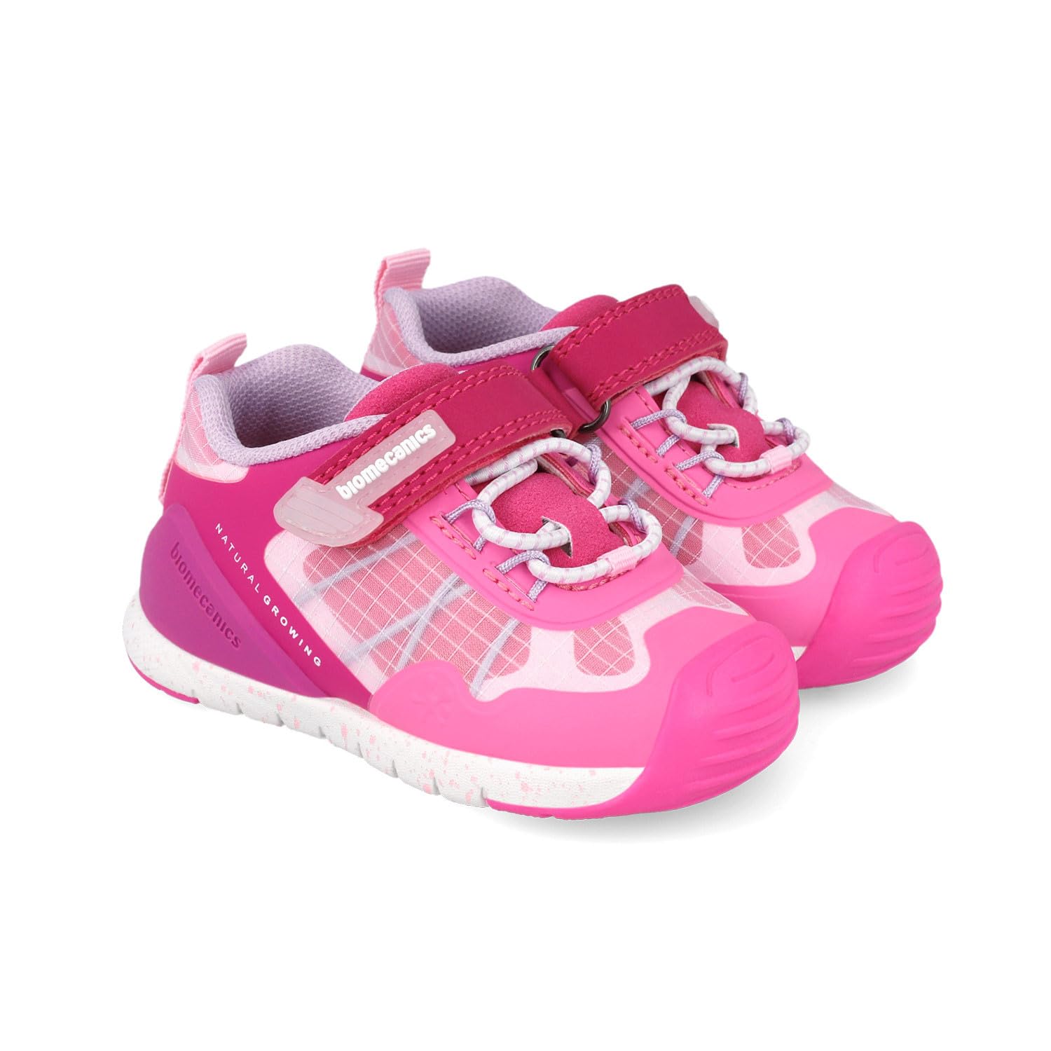 Biomecanics 251137-C | Zapatillas Deportivas Niña | Tallas 19-26 | Cierre Gancho y Bucle y Elástico | Avaladas por el IBV