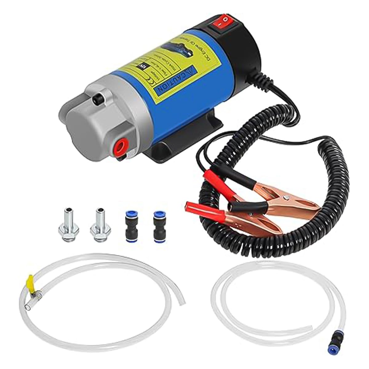 Sarini Pompa oleju przekładniowego 12 V, 100 W, samozasysająca pompa oleju silnikowego, pompa olejowa do motocykli, przyczep kempingowych, statków, pomp transferowych oleju
