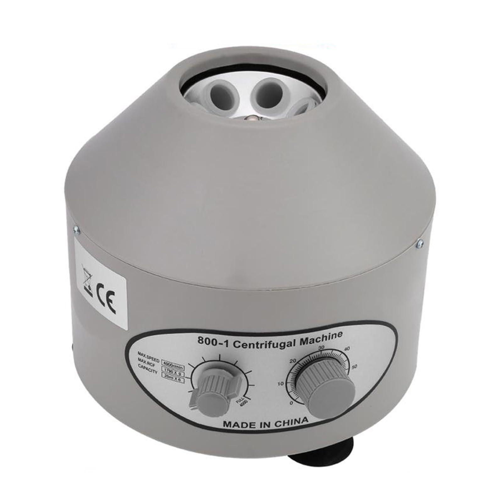 Elektrische Zentrifuge Tischzentrifuge Laborzentrifugen Medizinische Centrifuge mit Einstellbaren Geschwindigkeiten und Zeitmesser 4000rpm 20ml x 6 holes Geeignete Zentrifugalrohrgröße 18 mm x 100 mm