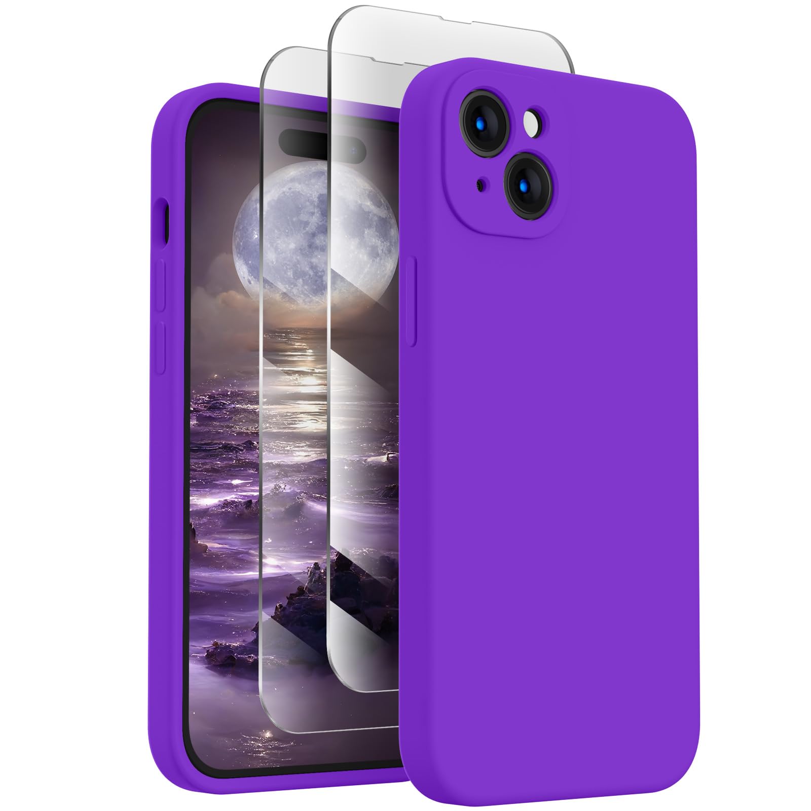 FireNova Designed for iPhone 15 Case, 6.1", Neon Purple