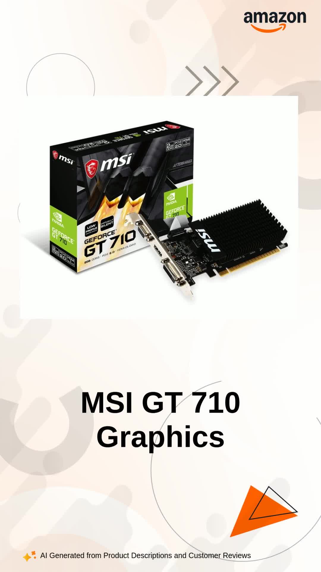 Amazon.in: Buy MSI GT 710 2 GB ddr3_sdram pci_e 2GD3H LP DDR3