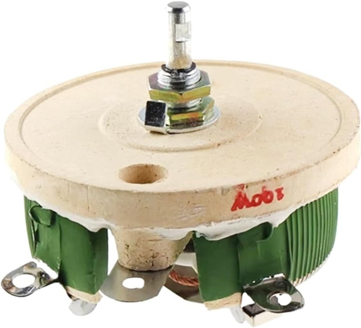 1pc 100W BC1 Wire-Wound Disc Rheostat 1Ω-3kΩ Slide Resistor(100R)