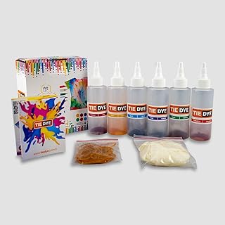 Tie Dye Kit, Set for Tie Dye Painting, Tie Dye Sets for Kids Adults, DIY Art and Craft Kit for Clothing, T-Shirt, Tie Dye Party Supplies, Easy Tie Dye Painting for Kids (KIT 4)