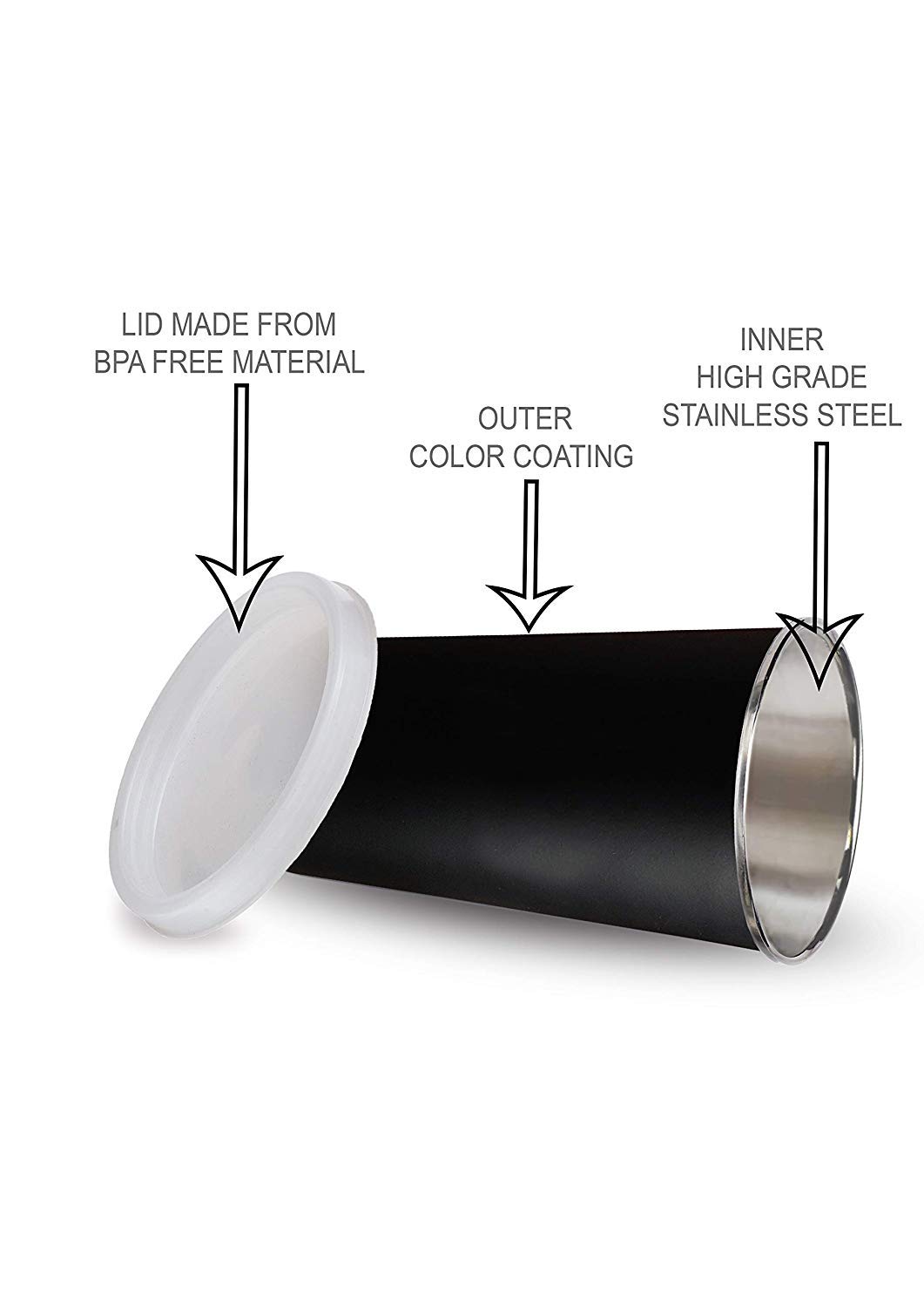NOBILEA Stainless Steel Sipper for Kids with Straw Glass for Kids Milk Tumbler with Straw and Lid Sippy Cup with Gum Protection for Kids Straw and 1 Cleaning Brush (300 ml, 1-4 Years) (Black) 2