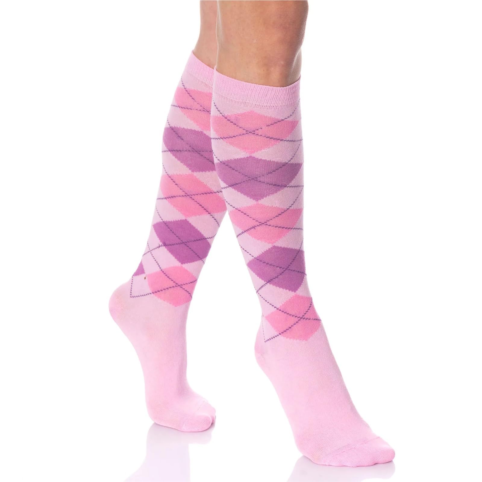 Knee High Socks For Women 6 Pairs Colorful Over The Calf Para Niñas y Mujeres