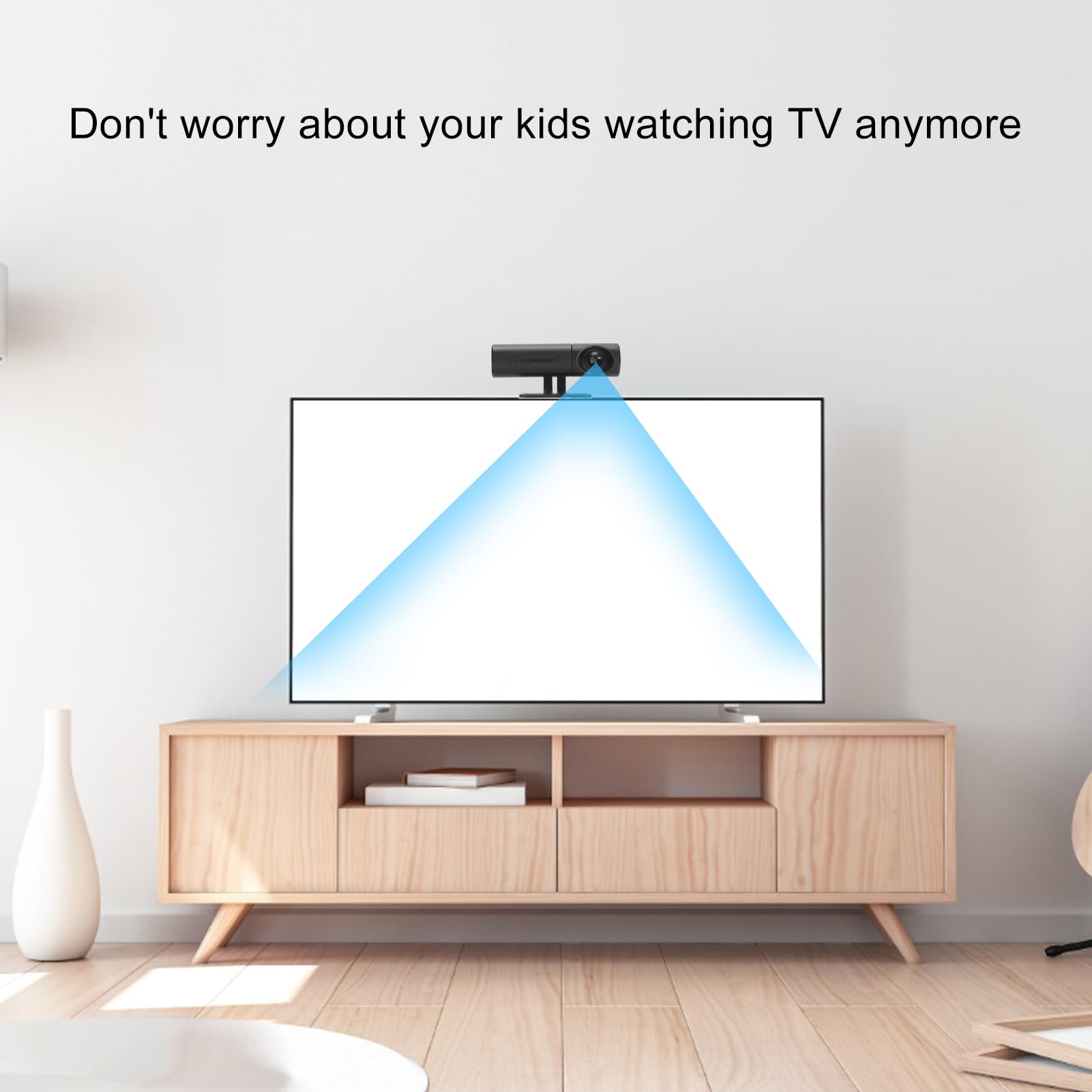 TV Distance Reminder Intelligent Motion Sensor System for Kids Anti Nearsightedness Alarm, Timing Function for Families with Children