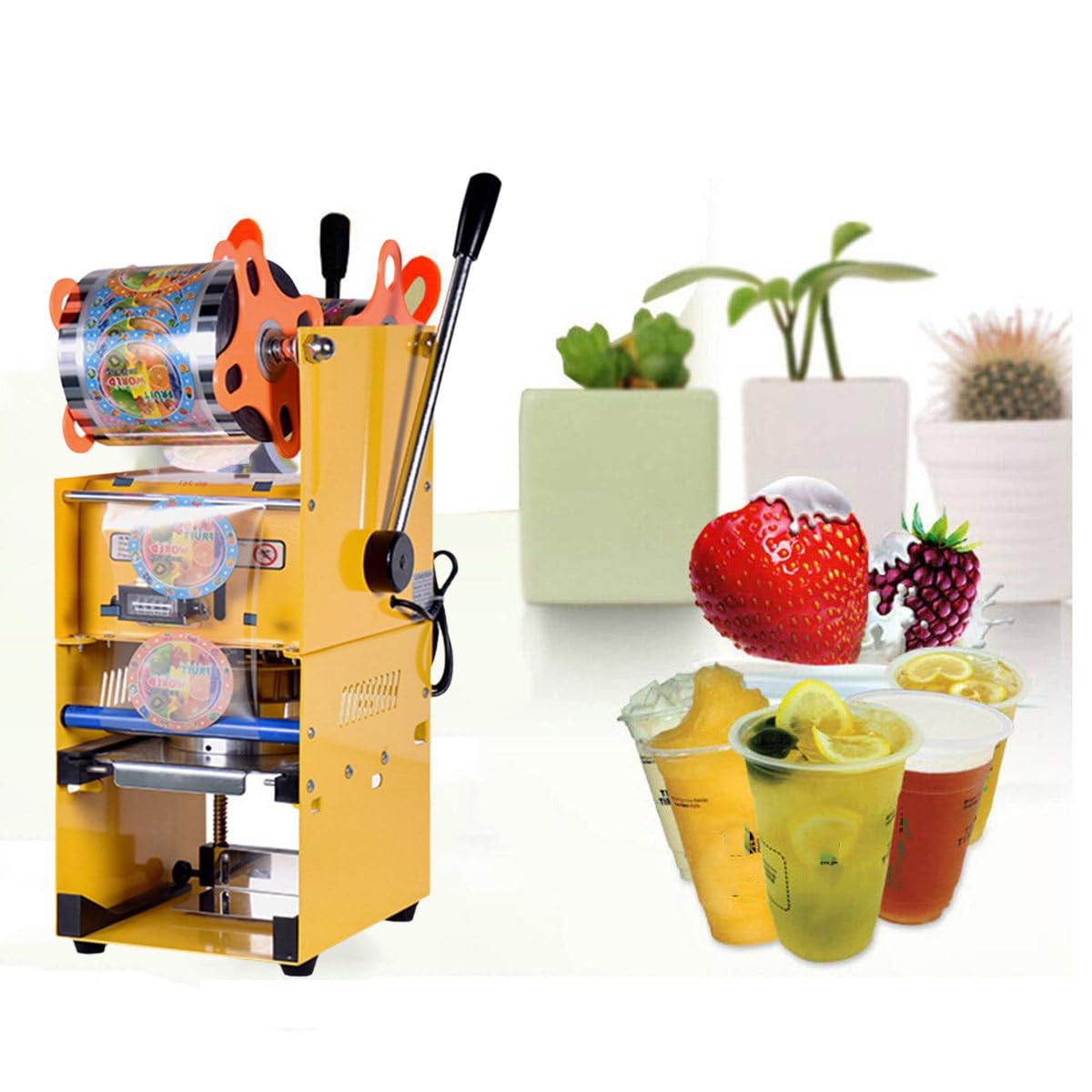 AYCDL Manual Cup Sealing Machine, Bobas Cup Sealing Machine, Milk Tea Sealer Machine,For Beverage Shop