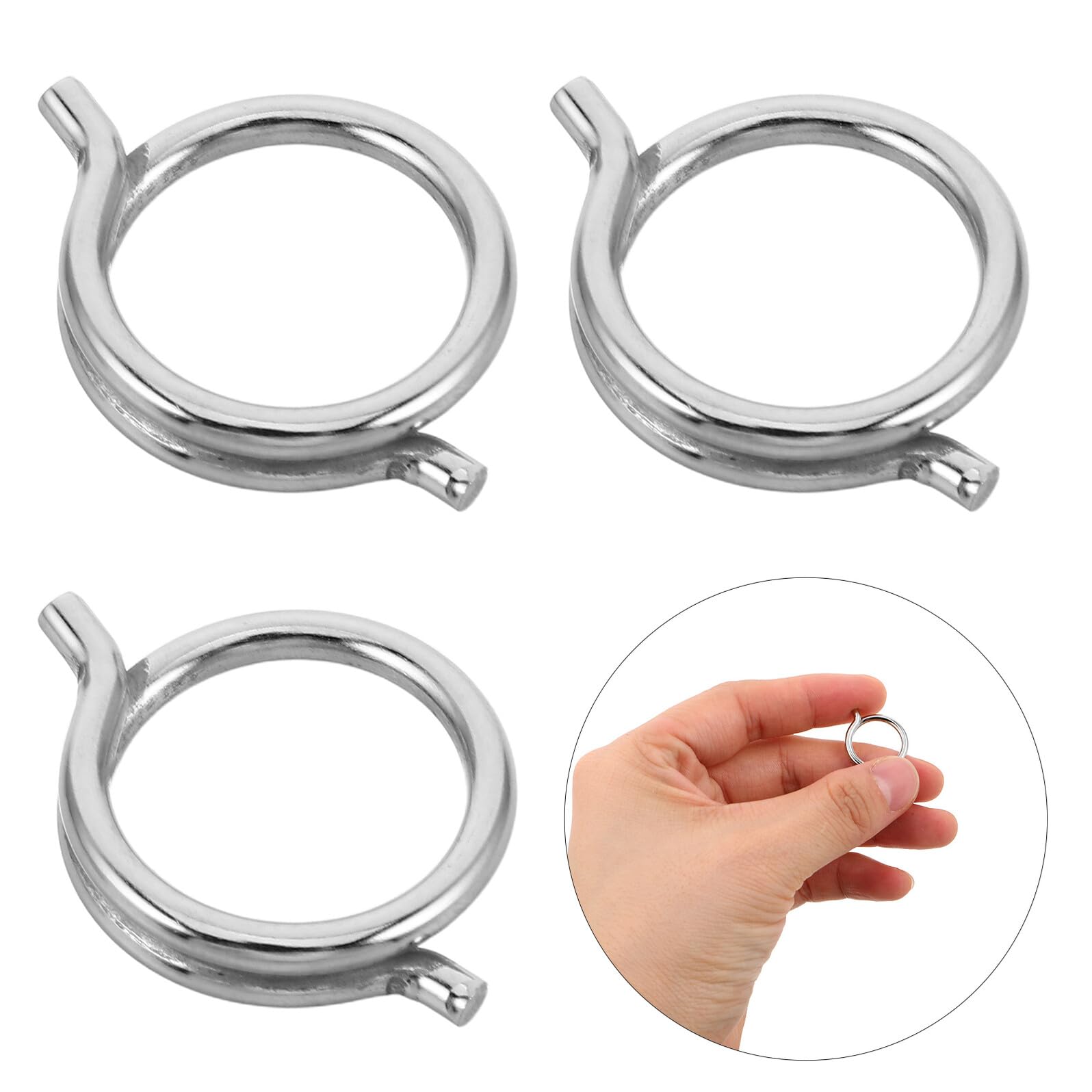BESPORTBLE 15 Resortes de Recorte de Resortes de Acero para Tijeras de Cocina Rebote Automático, Resistentes para Tijeras de Aves y Carne en Restaurantes y Cocinas