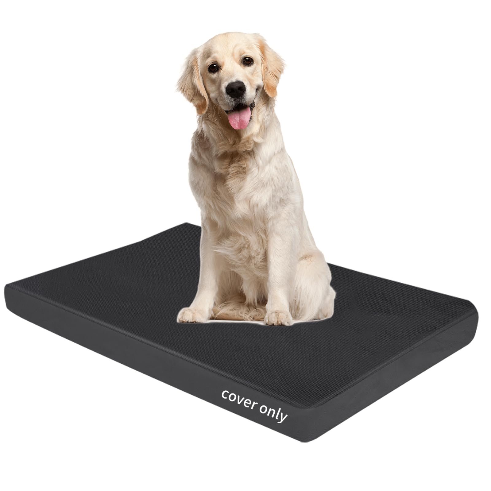 Dog Bed Covers Replacement Washable Waterproof Pet Bedding Cover with Durable Zipper, Large 42"X28"X4" Heavy Duty Dog Bed Liner for Indoor Outdoor, Easy to Clean