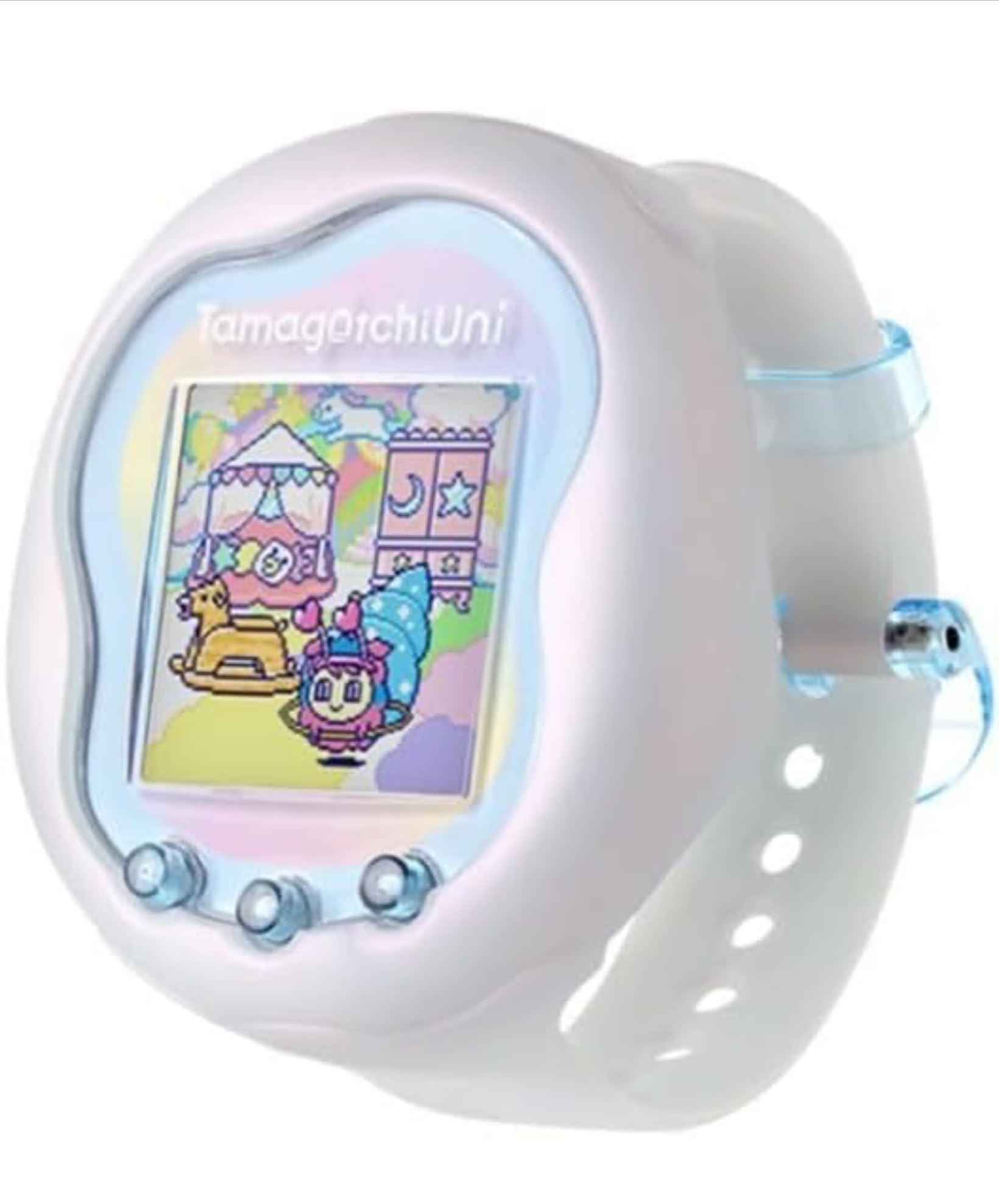 Tamagotchi Uni prism white プリズムホワイト Amazon | Tama gotchi Uni Prism White 本体 たま ごっち ユニ