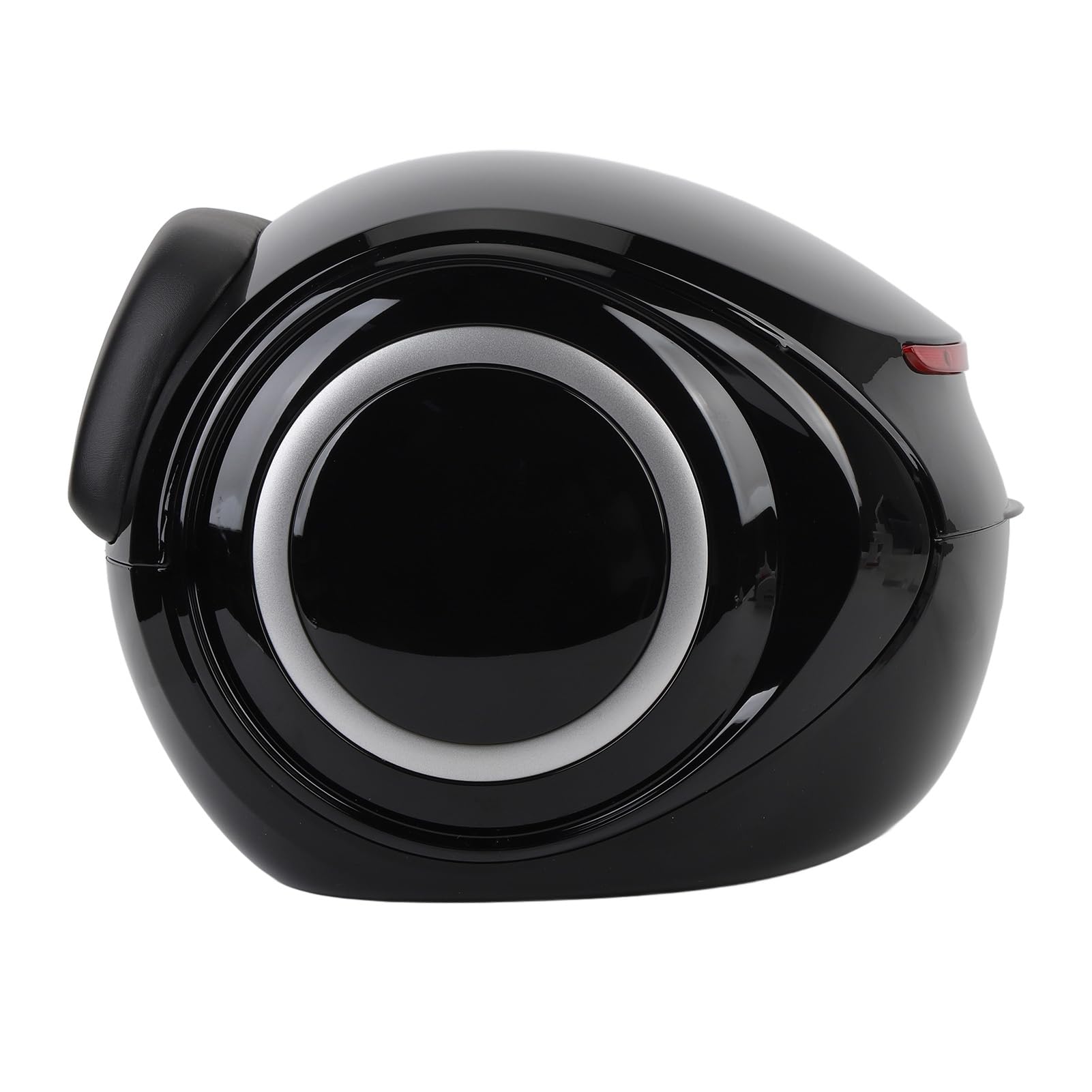 Boîte Arrière de Moto 32L, Boîtier Supérieur Anti-poussière de Style Sportif ABS pour Vélo électrique, Scooter, Améliore la sécurité, Stockage de Coffre Réfléchissant (Black)