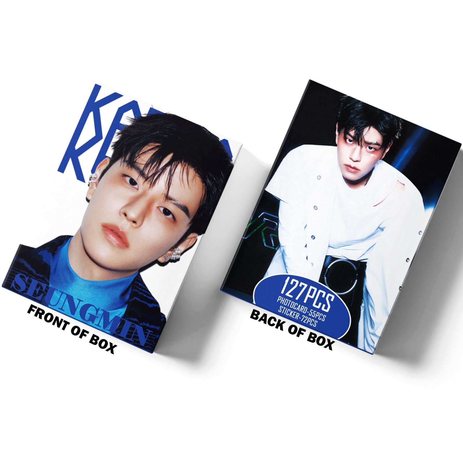 Stray Kids Karma, set di 127 cartoline fotografiche per album Karma, Stray Kids The 4th Album Merch, 55 foto e 72 adesivi regalo per Stay Straykids 2025 (SEUNGMIN)