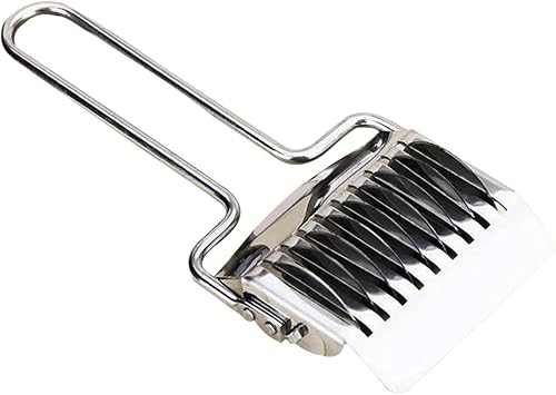 Pasta Noodle Cutter, Stainless Steel Manual Pasta Spaghetti Maker, Dough Cutter for Homemade Noodles, Lattice Roller Garlic Ginger Herb Mincer for Kitchen Cooking ToolsCOLORsilver