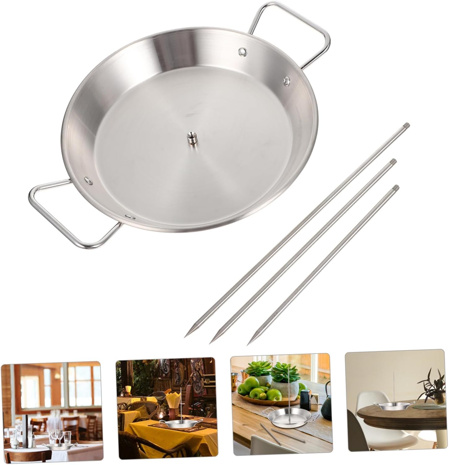 Stainless Steel Chicken Roast Pan with Removable Skewers Practical Meat Grill Rack for Outdoor Camping and Home Use Durable and Easy to Clean Grilling Stand