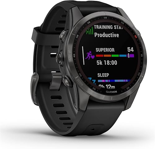 Miniatura 2 de Garmin Fenix 7S - Reloj inteligente de aventura de tamaño más pequeño, con capacidad de carga solar, resistente reloj para exteriores