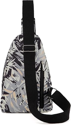 Miniatura 101 de EVANCARY Bolso bandolera pequeño para mujeres y hombres, mochila bandolera para viajes, al aire libre, senderismo Gris profundo